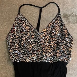 Free People Sequin Bodysuit